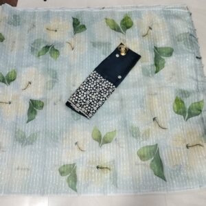 jute silk sarees with work blouse