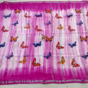 mul cotton sarees painted butterfly 999rs